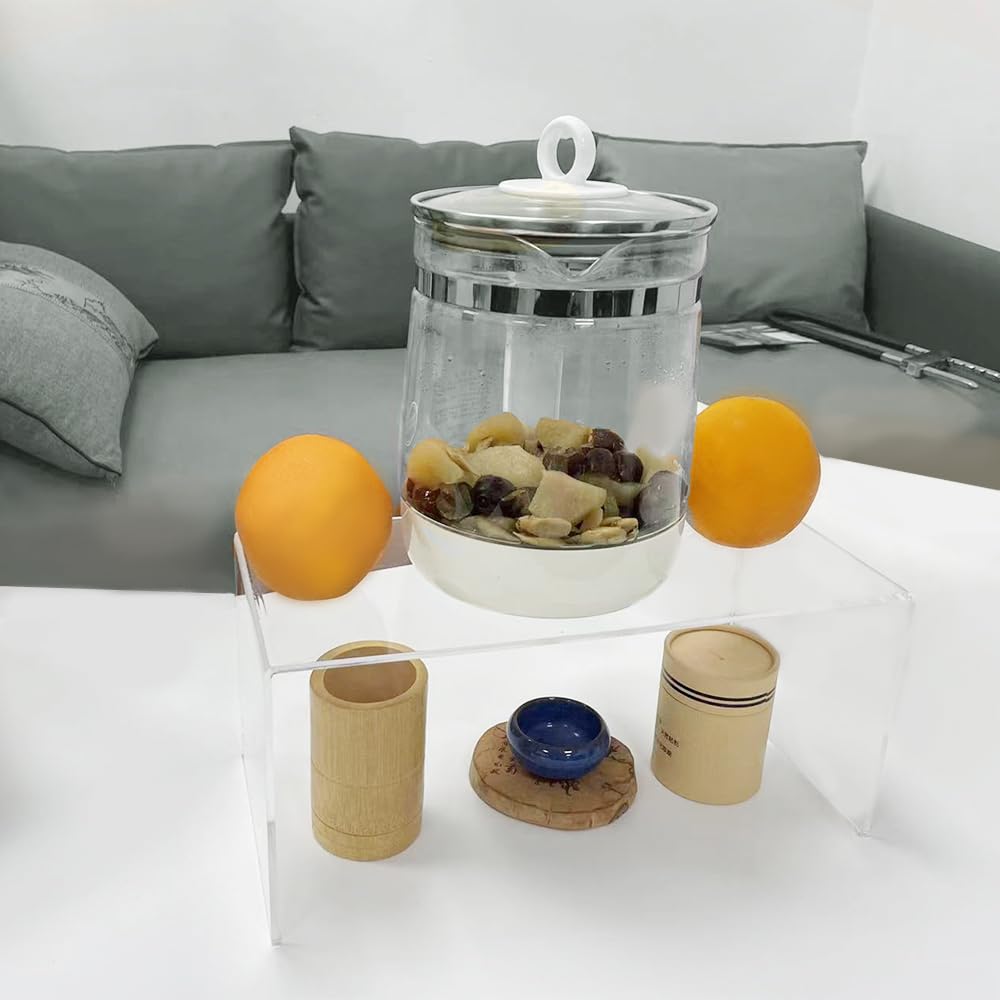 Große Acryl-Ständer, transparente Regale, 4 Stück, für Küche, Wohnzimmer, Dessert, Cupcakes, Parfums, Sammlerstücke, Figuren für Heimdekoration, Partys, Geschäfte