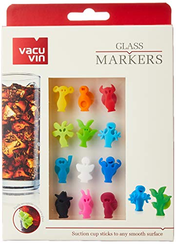 Vacu Vin Vv1886 Glasmarker Party People 12Er, Rubber