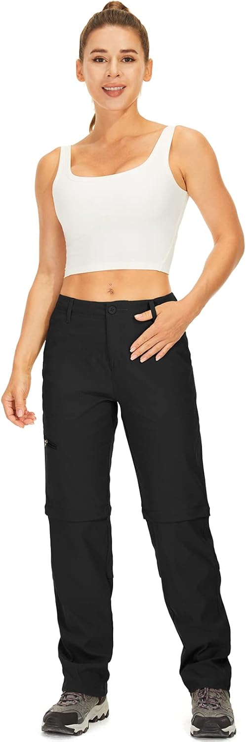 Women's Hiking Pants Convertible Zip Off Lightweight Quick Dry Outdoor Travel Camping Safari fising Pants - Image 8