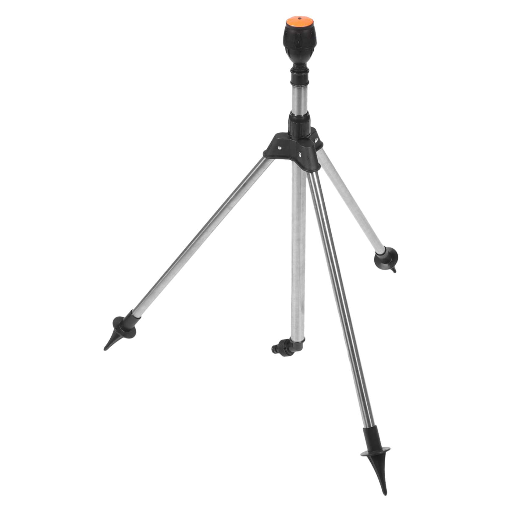 Arroseur à Trépied Rotatif Automatique 360 Degrés en Alliage D'aluminium Fonction Rétractable pour Irrigation de Plantes et Jardin