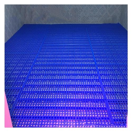 JINMLBO Plastic Pallets Storage Racks, Can Be Spliced Blue Storage Racks, Combination Plastic Grid Pad for Warehouses, Storage Rooms, Garage(100x80x5cm)