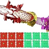 AYNKH 12 décorations de Noël pour Plafond, Guirlande rétro colorée de 280 cm, Guirlande Fe...