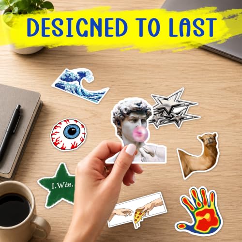 Image of CodersParadise Assorted Die Cut Stickers Pack of 36, Vinyl Decorative Decals for Laptop, Water Bottle, Notebook, Journal, Phone Cover, Scrapbook, Helmet, Travel Case, Bicycle and Craft Projects