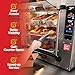 Metro HotBlox Xpress Medium Quick-Pick Holding Cabinet - 3-Tier Countertop Commercial Hot Box Food Warmer - Adjustable Shelves, Quick Flip Doors, Stackable - 120V, 875W - HBCS6-B