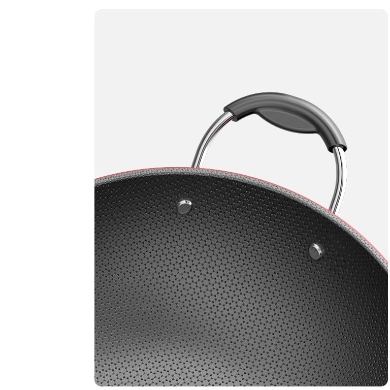 Wok de hierro fundido sin recubrimiento y antiadherente 34 cm miniatura 5