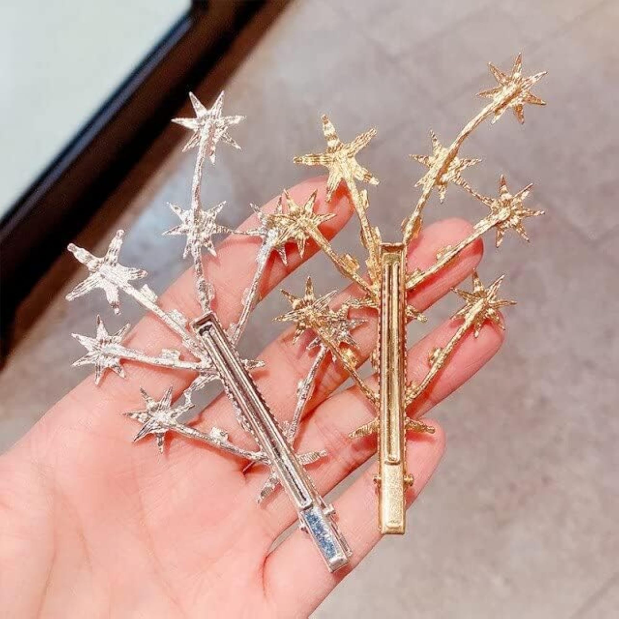 Wedding Crystal Rhinestone Tree Hair Pin Barrettes