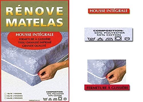 Rénove matelas damassé 160x200 pour masquer l'usure de votre lit - 4
