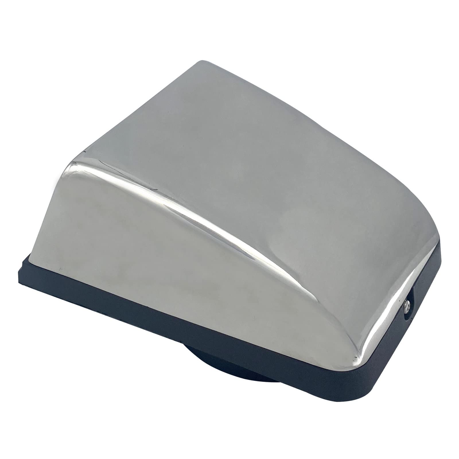 Kjueq Silver Marine Yacht Hardware Vent Stainless Steel Shell Plastic Base Vent Vent Vent Rv Accessories Ventilation Window