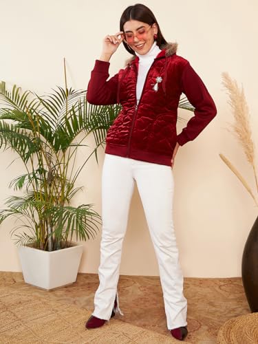 Image of Pivl Women's Fleece Winter hooded Casual Jacket