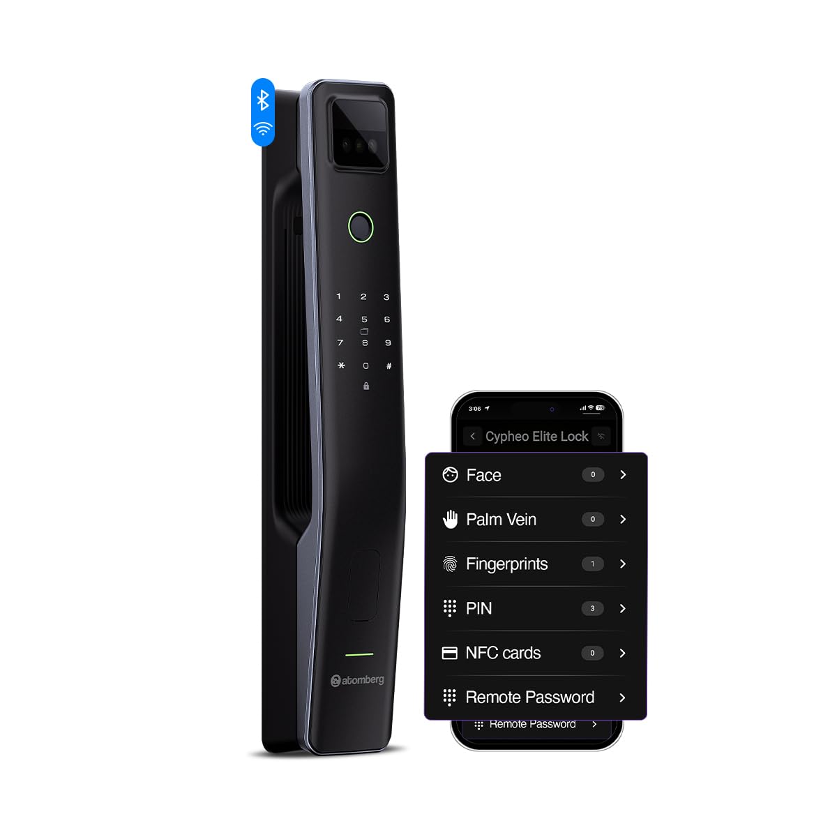 Atomberg Cypheo Elite Smart Lock - Wi-Fi & 8 Unlock Methods -8