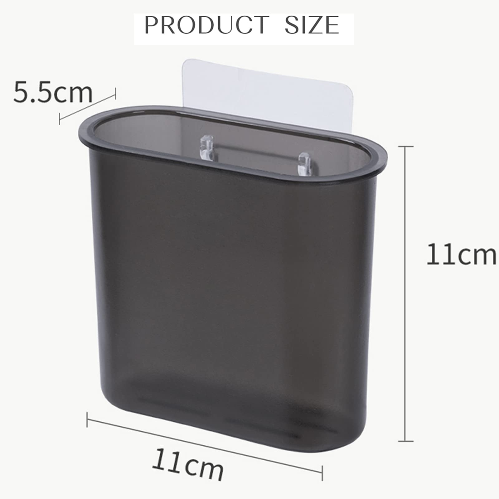 2 Packs Wall Mounted Toothbrush Holder, Self Adhesive Tooth Brush Holder for Bathroom Electric Toothbrush Toothpaste Razor Bathroom Accessories(Black) 1