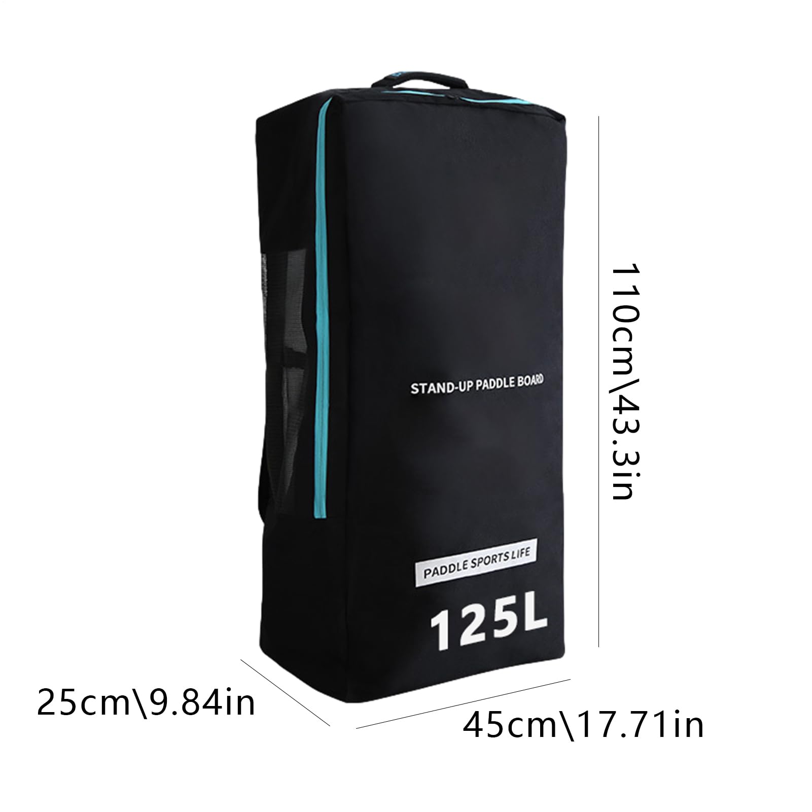 Torba Plecakowa na Deskę Paddleboard 125L Wodoodporny Organizer do Deski | Plecak Do Przechowywania Deski Surfingowej Do Użytku Domowego, Podróży, Wakacji I Sportów Wodnych