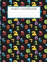Math Notebook: ¾ Inch Large Grid Graph Paper Composition Notebook for Elementary Grades K-2 B09TDSCDTY Book Cover