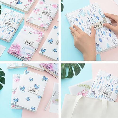 Cuaderno personal con contraseña, diario A5 con candado miniatura 5