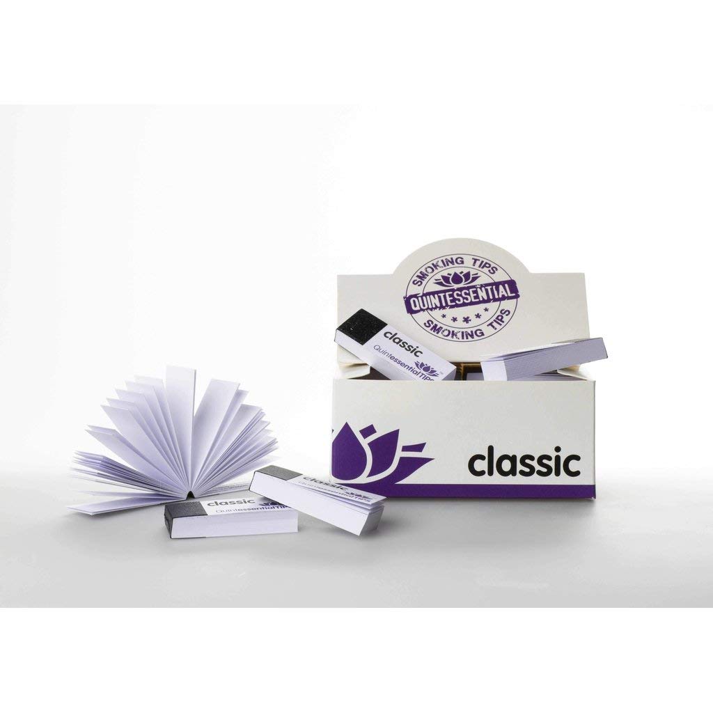 Quintessential Classic (Standard) Smoking Roach & Filter Tips - Single Tips Box
