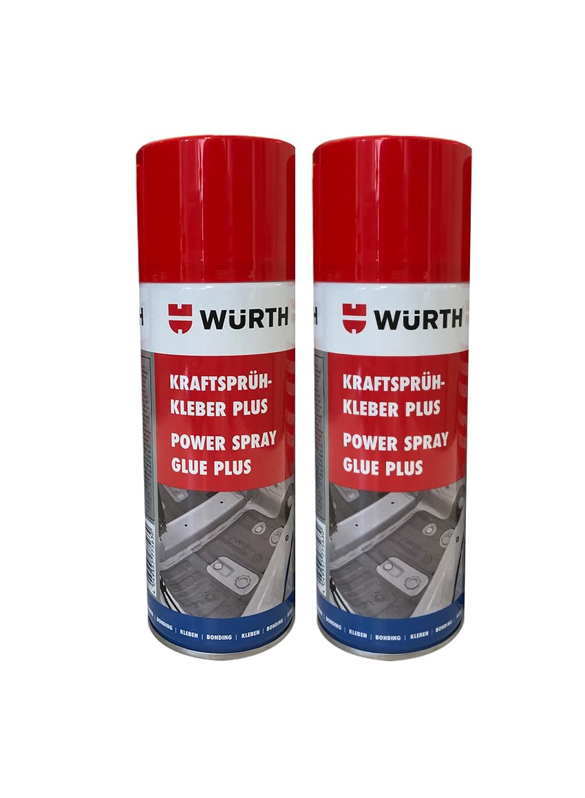 Würth Kraftsprühkleber Plus 2x 400ml extra starker Sprüh kleber