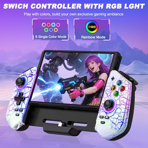 CYOYPPY USB-C Switch Pro Controller - Nintendo/OLED Compatible Handheld Mode Joypad