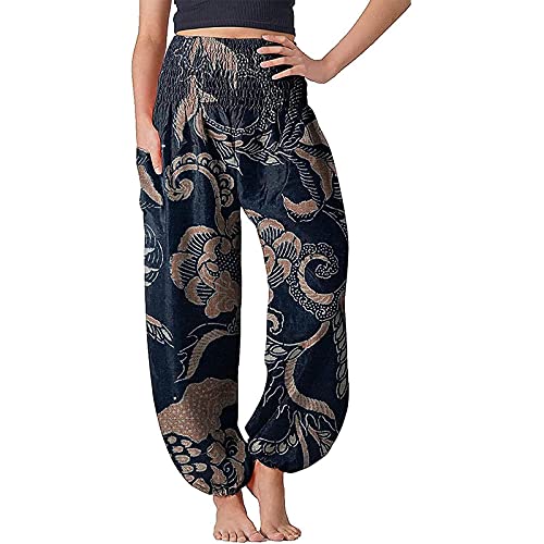 GOTD Yoga Pants for Women High Waisted Yoga Pants with Pockets for Women Work Pants Workout Pants Coffee