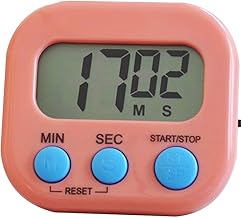 Longben Timers, Classroom Timer for Kids, Kitchen Timer for Cooking,Magnetic Digital Stopwatch Clock Timer for Teacher, Study, Exercise, Oven, Cook, Baking, Desk (Pink, 1)