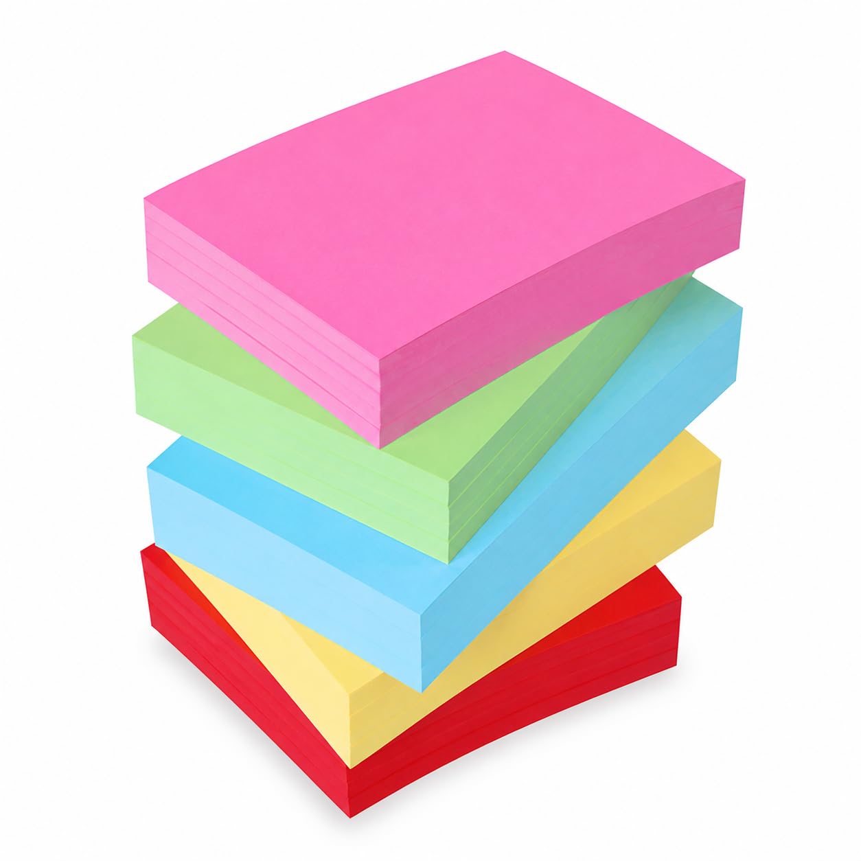 Luwecf Papier Couleur et, Composition fibreuse, Papier Créatif, Utilisation, Pour les Étudiants, 250 feuilles, mélange aléatoire, 68g, size to 4