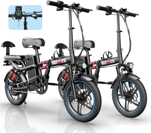 Rakowe Electric Bike for Adults, 16"/20" Tire E-Bike, 48V Removable Battery