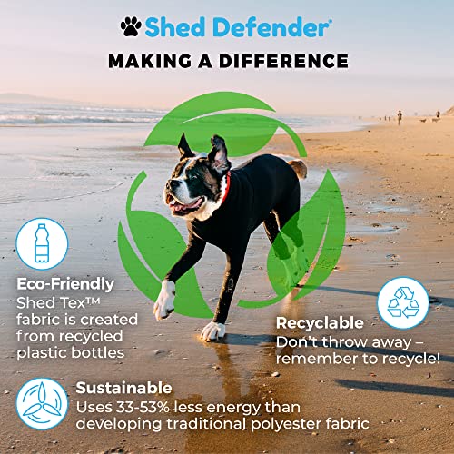 Shed Defender Body Suit for Dogs – Original –Anti Shedding Shirt, Reduce Dog Hair, Dog Onesie Surgery Recovery Suit, Anxiety, Calming, Car Seat Cover, E-Collar, Hot Spots, Jumpsuit(Black, L)