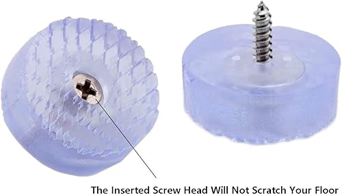 Miniatura 2 de 20 almohadillas redondas de silicona para muebles, patas antideslizantes para muebles, para mesa, escritorio, silla, patas de sofá, deslizadores de