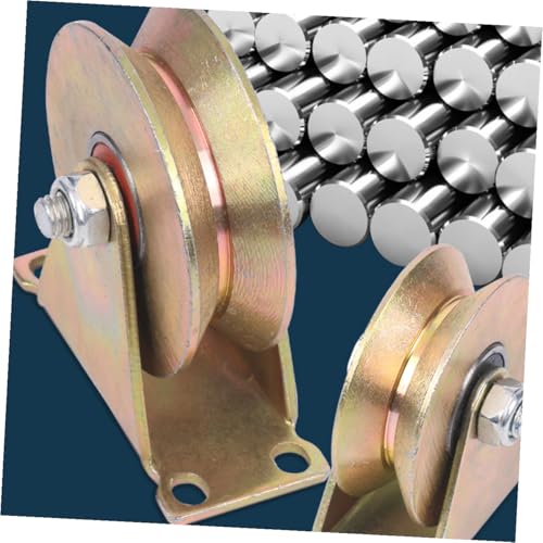 Heavy Du - Polea de una sola polea – Bloque de polea de cable industrial para cuerda de alambre y manejo de materiales en aplicaciones de construcción y Worhop