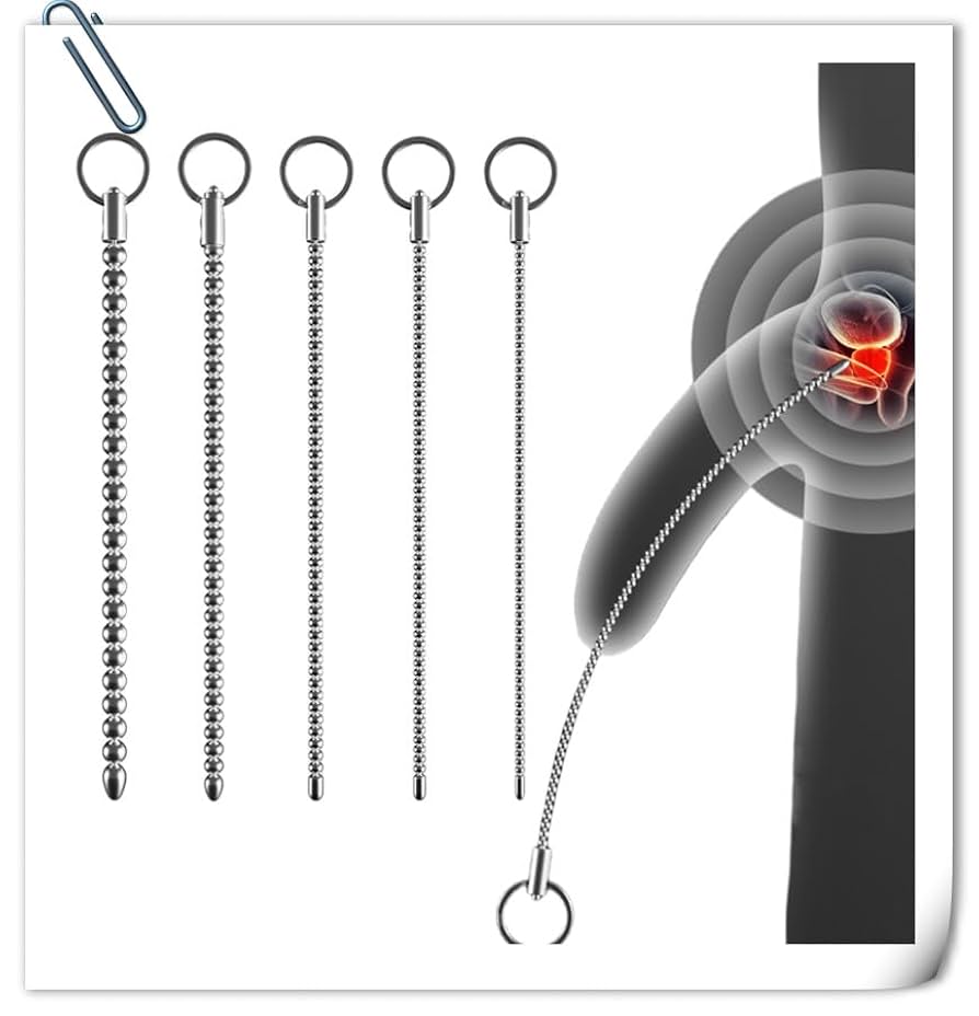 尿道ブジーセット(金属製) 尿道拡張ブジー 9本セット 医療器具