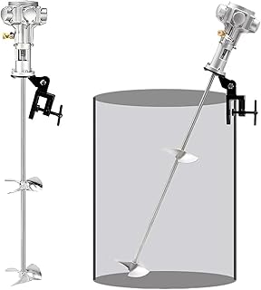 Pneumatic Paint Mixer, 55 Gallon Electric Tank Mixer Machine, Air Agitator Paint Mix Tool, Speed Adjustment from 50-1200 RPM,