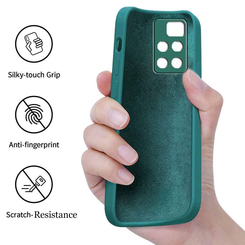 Image of A rtistque Back Cover Case for Xiaomi 11i 5G / 11i HyperCharge 5G with Camera Protection | Shockproof TPU | Stylish Protective Design | Slim Fit | Ultra Matte | Back Cover - Green