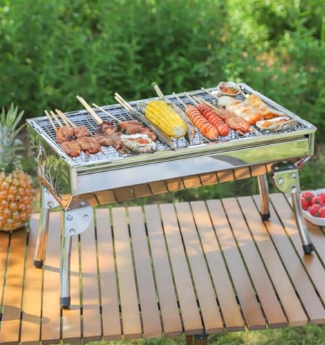 Barbecue A Carbone Portatile E Leggero - Perfetto per Campeggio, Viaggi E Picnic All'Aperto - Design Facile da Usare per Un'Esperienza Barbecue Comoda