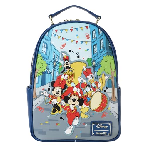 Loungefly Disney Mickey Mouse Marching Band Womens Double Strap Shoulder Bag Purse