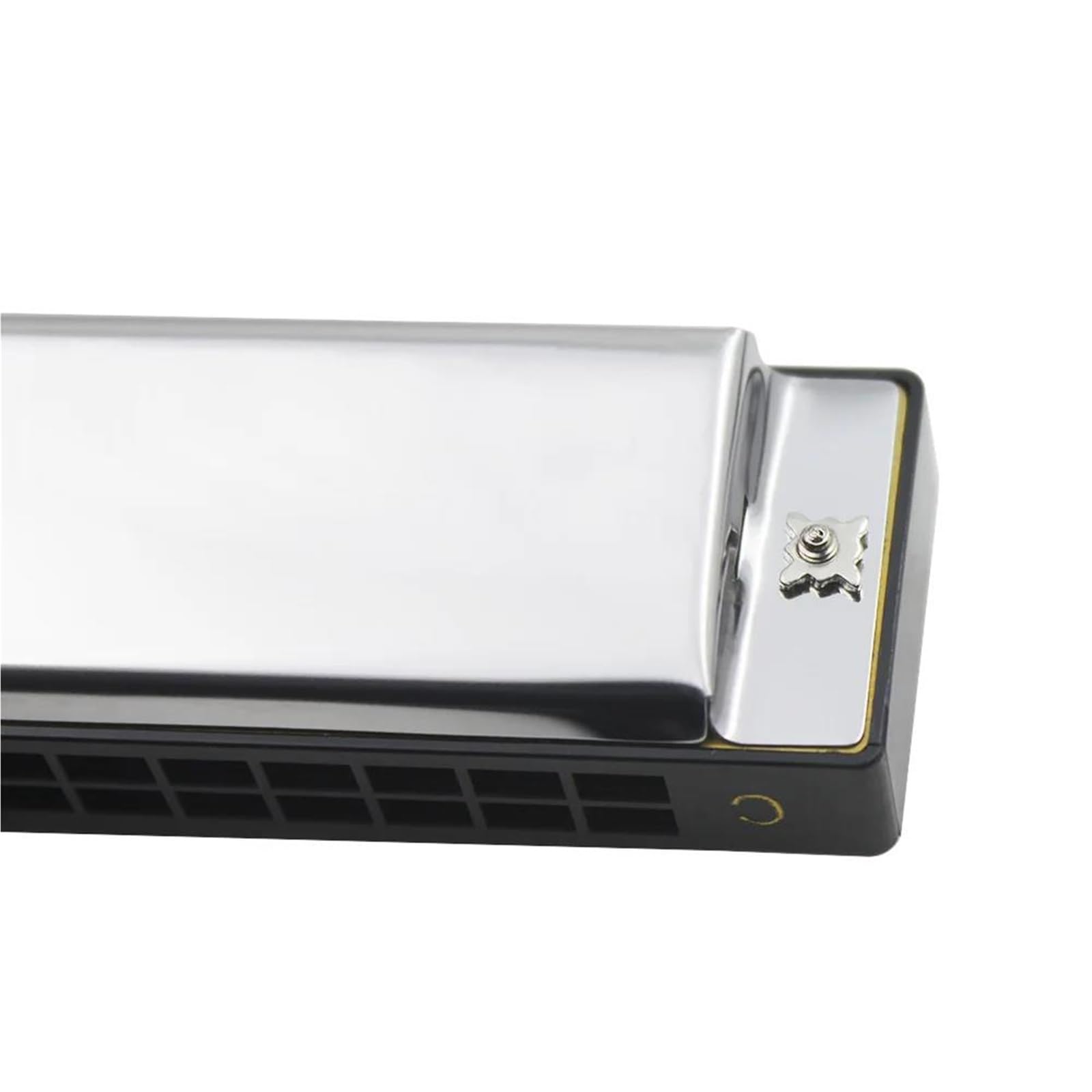 Armonica Armonica A Bocca A 24 Fori Per Amanti Della Musica Strumento A Fiato Argento(D Key)