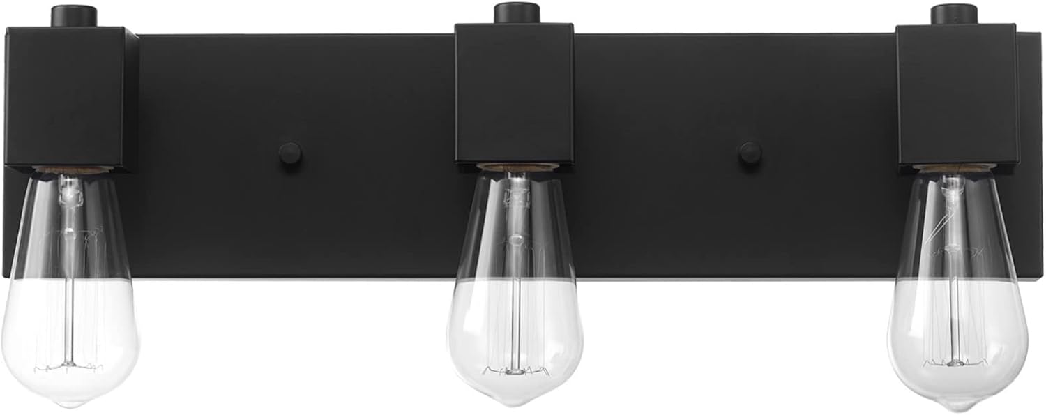 GLOBE Electric 63000005 18" 3-Light Vanity Light, Matte Black
