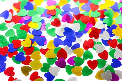 Confetti coeur coloré Party-Act-086 pour éviter une table vide et réussir vos photos de fête