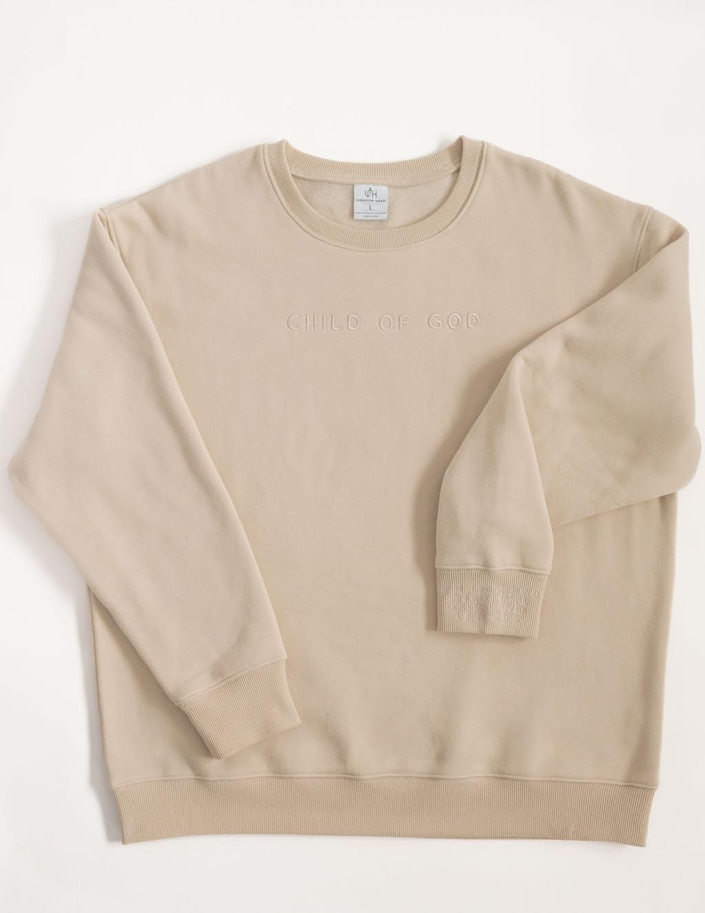Child of God Pullover Sweater Camel
