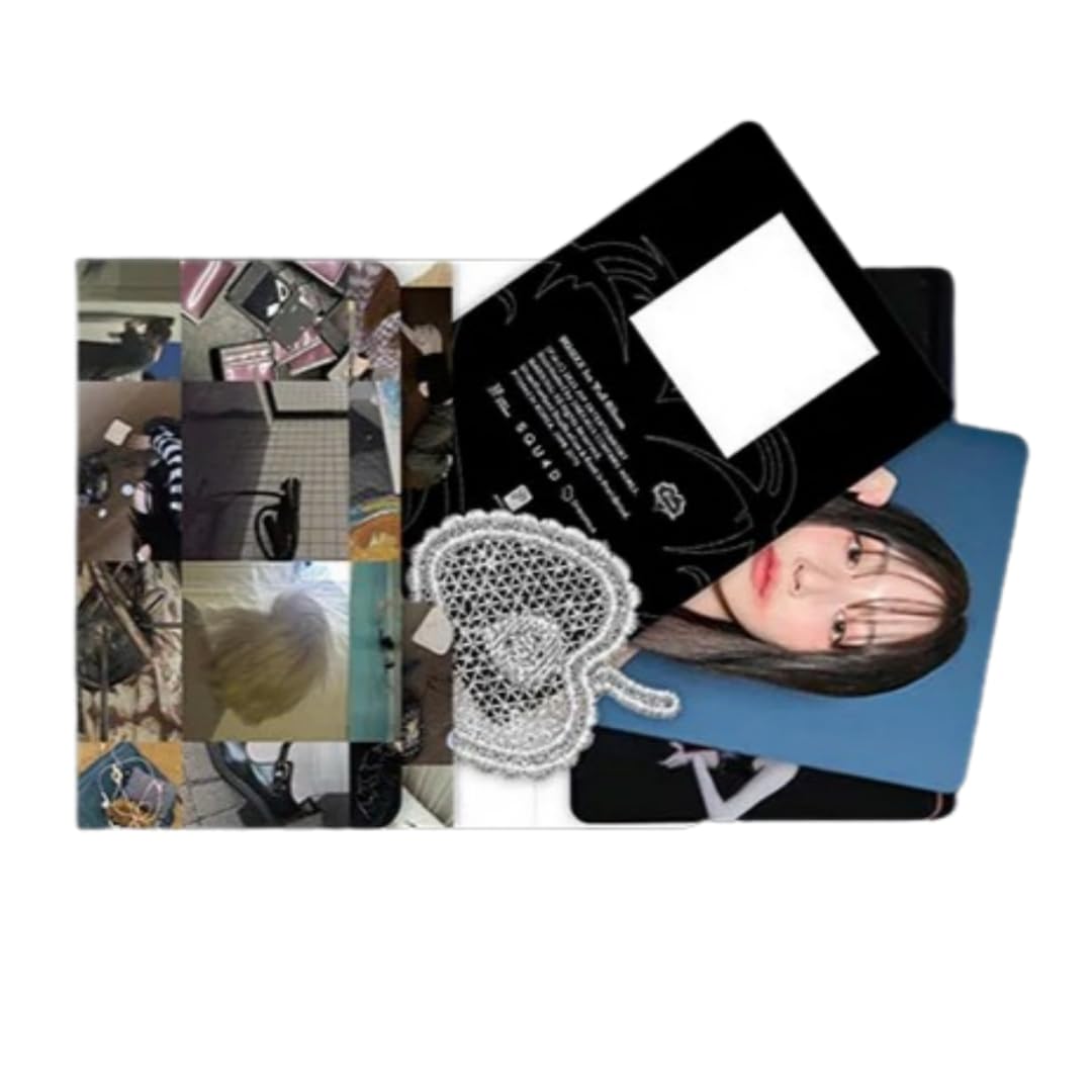 NMIXX Blue Valentine Chaos Ver Carte QR Album K-Pop avec Set Photo Cards et Wappen