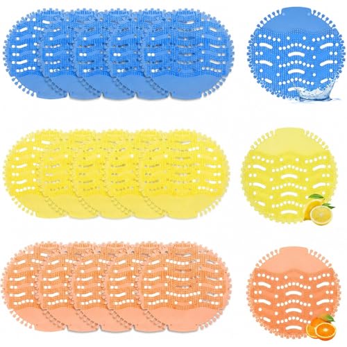 18 Pcs Scented Urinal Screen Mat 17cm Drain Filter for Commercial Restrooms