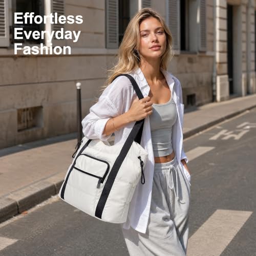 Bolso Tote Acolchado Ligero para Mujer miniatura 3
