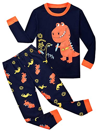Garsumiss Jungen Schlafanzug Kinder Dinosaurier Pyjamas Sets Kleinkind Pjs Nachtwäsche 2-8 Jahre (3 Jahre, Pattern1)