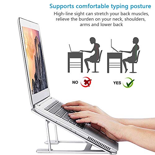 Image of Adjustable Drawing Tablet Stand Drawing Pen Display Aluminum Ventilated Stand Holder for Wacom One, Cintiq 13 /16, XP-Pen Artist 12 /13.3 /15.6 and Huion Kamvas 12 /13 /15.6