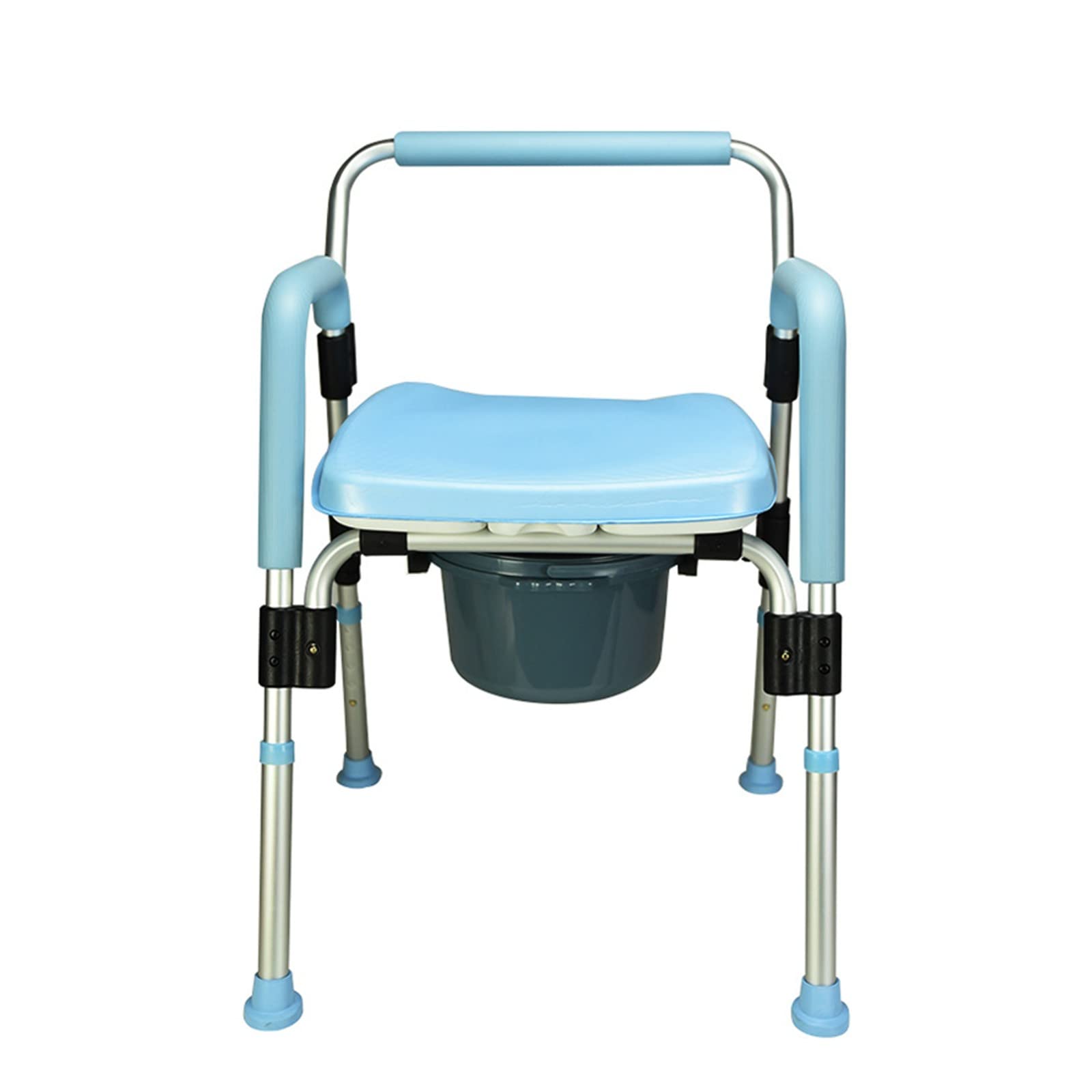 BHGFYXBS Shower Chair For Elderly,Height Adjustable Commode Chair Non-Slip Shower Chair Bedside Shower Chair With Armrest Backrest And Toilet,Toilet Chair For Disabled Supports Up