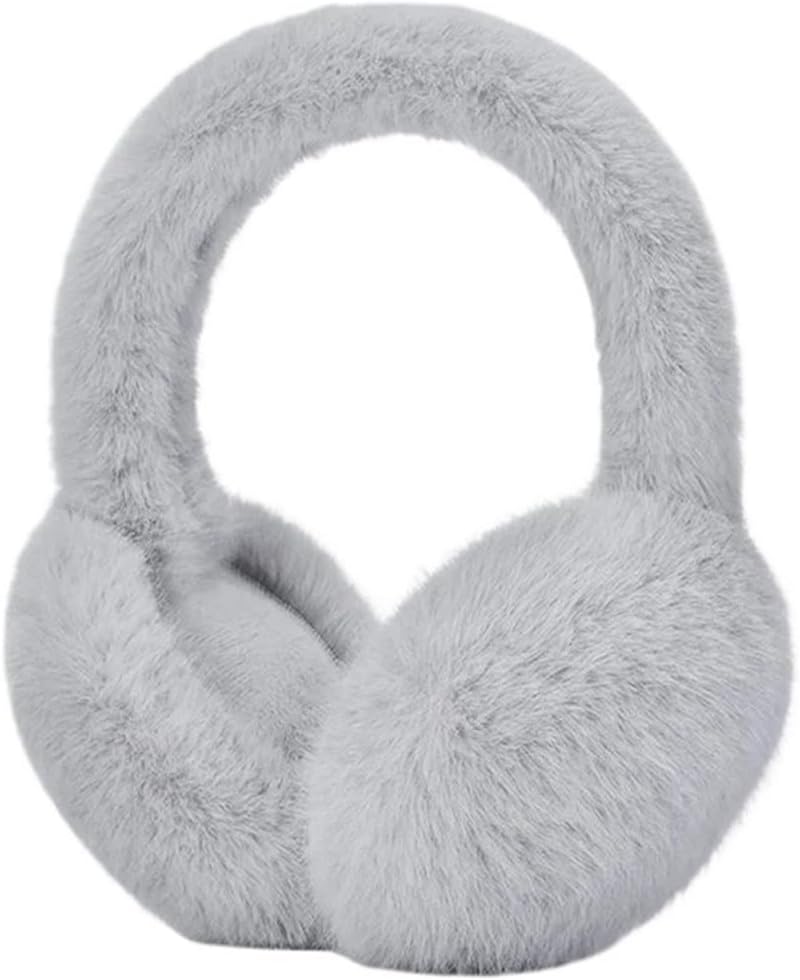 Soft Plush Ear Warmer Winter Warm Earmuffs，Compatible For Women Men Fashion Solid Color Earflap Outdoor Protection Ear-Muffs