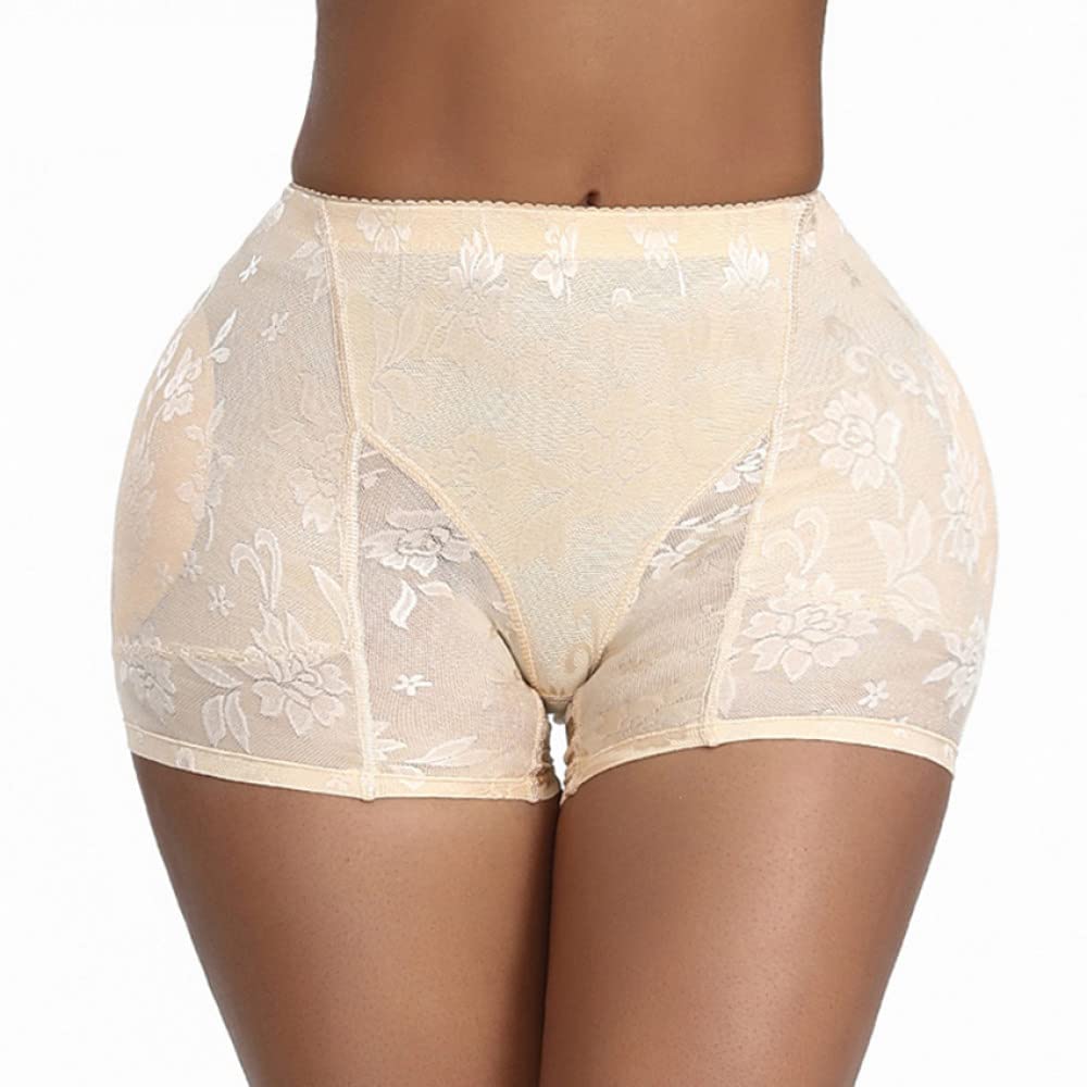 Braguitas Acolchadas De Talle Bajo con Efecto Lifting De Cadera para Mujer, Lencería Sin Costuras con Efecto Push-up Y Control De Glúteos. Skin Color M