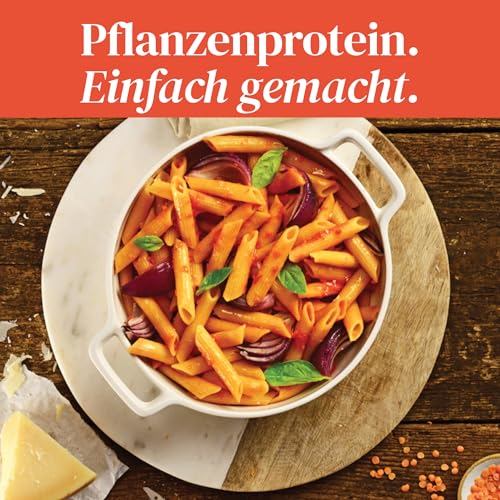 Explore Cuisine Bio Penne aus roten Linsen – Glutenfreie Nudeln aus Linsenmehl, pflanzliche Protein Pasta ohne Zusatzstoffe, ideal bei Zöliakie, vegan, 250g