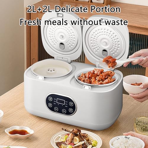 Cuiseur à riz 4L double chambre programmable avec 6 modes de cuisson