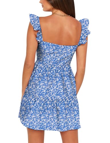 Stylish Ruffle Sleeve Swing Dress with Pockets - Image 5