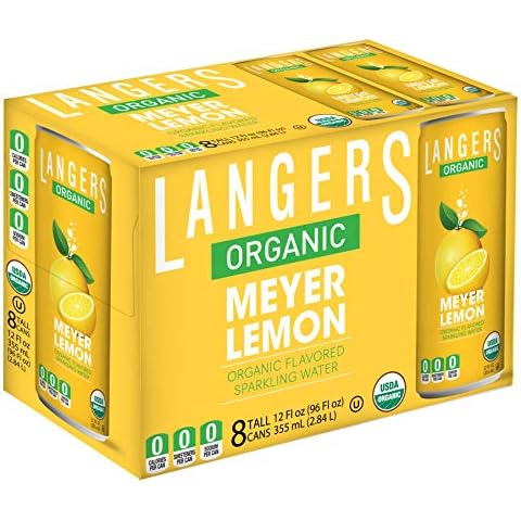 Langers Organic Sparkling Water Meyer Lemon Cover