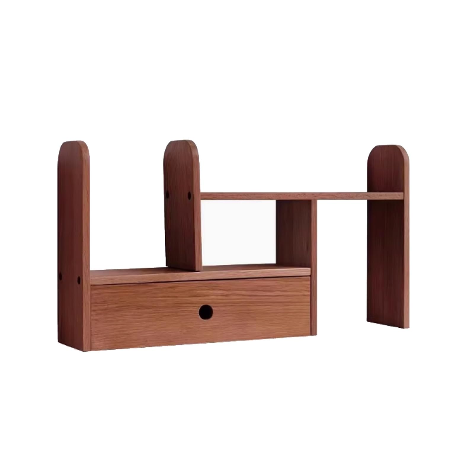Mensola da scrivania, organizer retrattile da scrivania per monitor del computer, espositore a 2 livelli, scaffale multiuso in legno per casa, ufficio, dormitorio